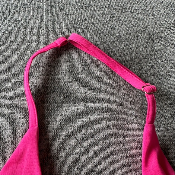 Hot Pink Formal halter dress size M - Picture 6 of 7